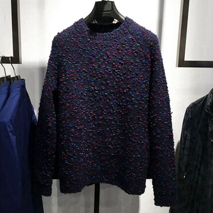 专柜精品代买 秋冬季厚款外套 男士商务时尚 套头圆领 长袖针织衫