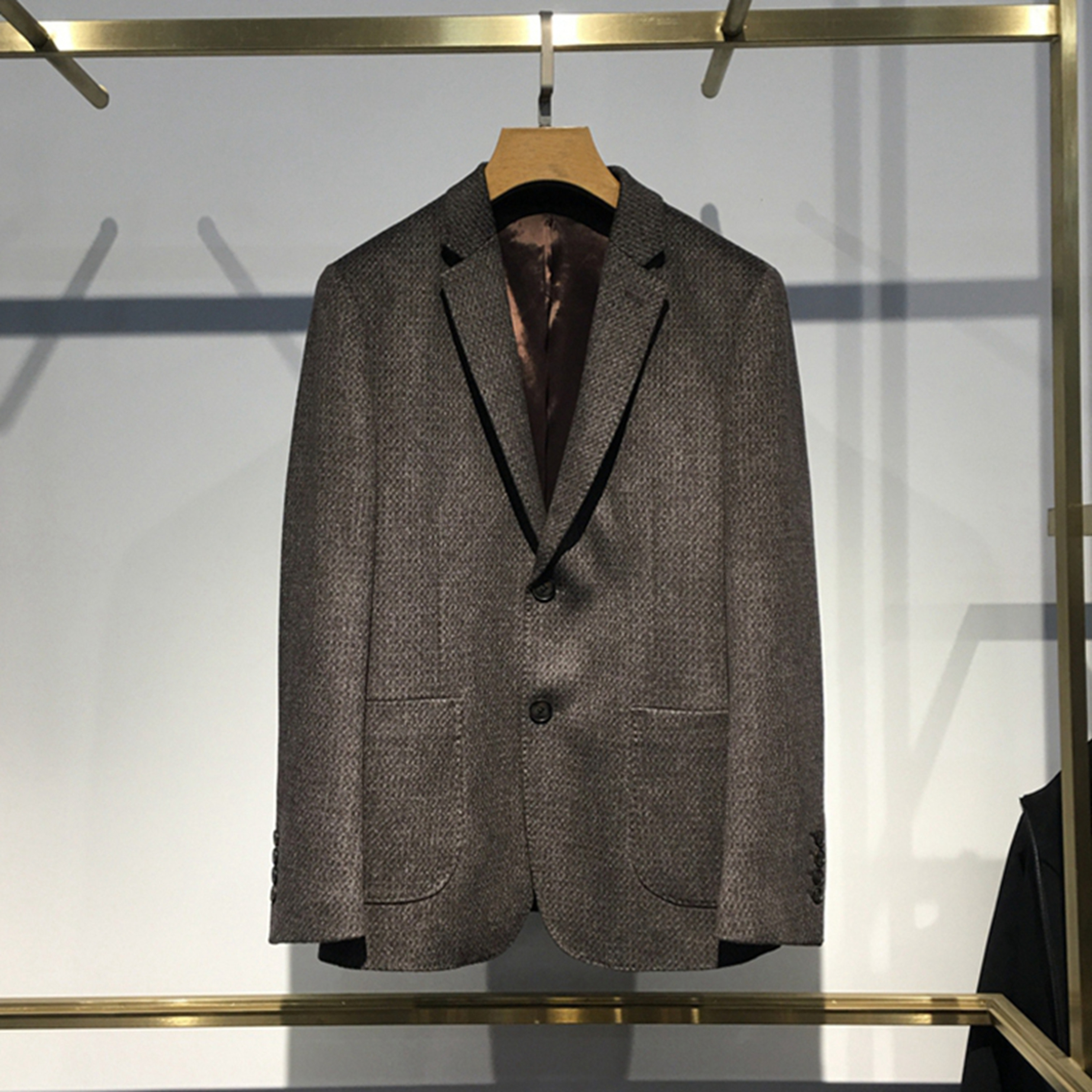 新品热销 秋冬厚款休闲西服 男士商务时尚平驳领无开衩棉混纺外套,男装,休闲西服,淘宝优惠券,粉丝福利购,淘宝优惠卷