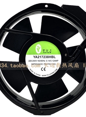 T.Y.J 统嬴家 17238 YA217238HBL 220V 0.20/0.18A 散热风机风扇