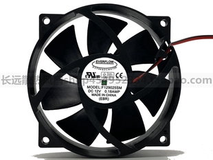 鑫贺EVERFLOW 9025 F129025SM 12V 0.18A 3线CPU圆型机箱散热风扇
