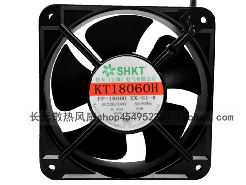 KAITIAN 轴流风机 220V FP18060 EX-S1-B 散热风扇 KT18060HBL