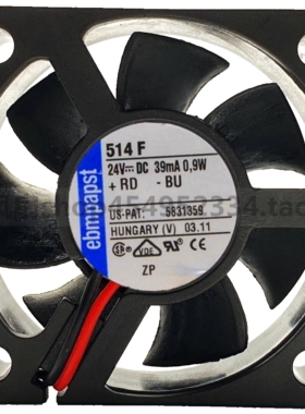 全新 EBM-PAPST 5CM TYP514F 5015 24V 0.9W 变频器 工控机风扇