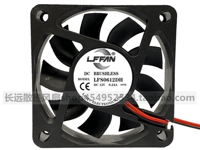 LFFAN 6015 12V 0.24a 6CM/厘米 PWM温控双滚珠大风量CPU散热风扇