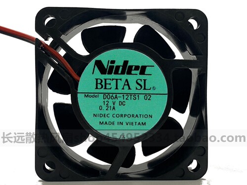 原装nidec D06A-12TS1 02 DC12V0.21A 6025 富士变频器60X60X25MM
