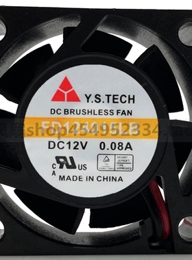 原装元山Y.S.TECH FD124015LB 4015 4CM 12V 0.08A两线散热风扇