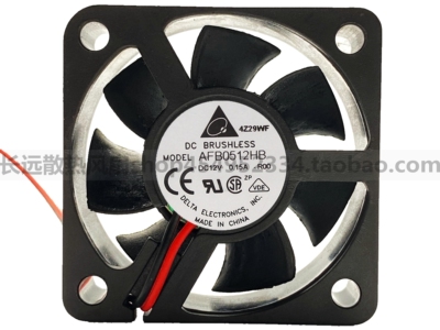 全新原装Delta/台达5015 DC12V 0.15A AFB0512HB 5CM 散热风扇.