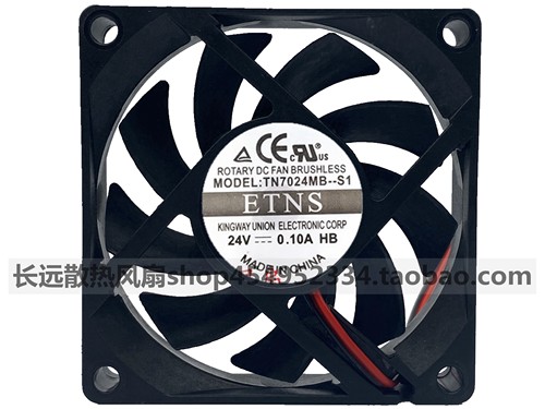 ETNS 7015 24V TN7024MB-S1 7cm 24V 0.10A 双滚珠 散热风扇