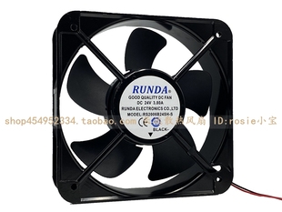 24V RS2006B24SH 大風量變頻器風扇 20060 20CM 3.8A RUNDA潤達