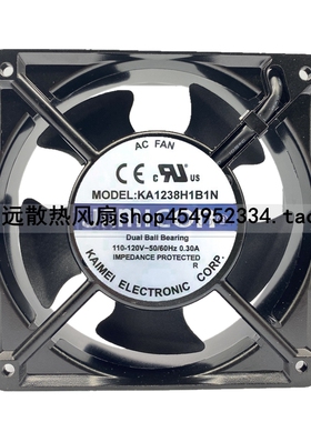全新JAMICON台湾凯美 12038 110V 0.3A 交流风机 KA1238H1B1N
