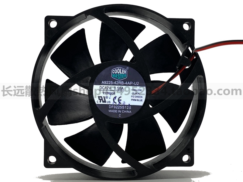 酷冷至尊 A9225-42RB-4AP-U2 12V 9025 0.55A 4线 温控 散热风扇