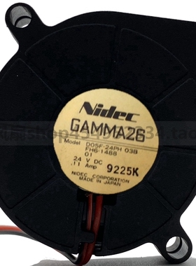 Nidec GAMMA26 D05F-24PH 03B涡轮风扇鼓风机5015 24V 0.11A 5cm