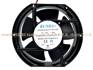 17251 潤達RUNDA 大風量變頻器散熱風扇 1.50A 24V RD1751B24VH