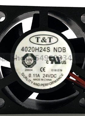 台湾T＆T 4020 4CM 24V 0.11A 4020H24S NDB打印机复印机散热风扇