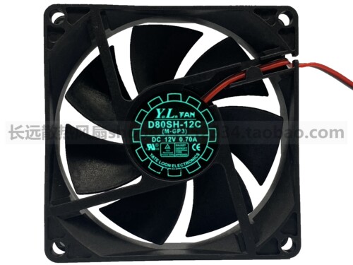 原装 悦轮 8020 8厘米/CM 12V 0.70A D80SH-12C 电源机箱散热风扇