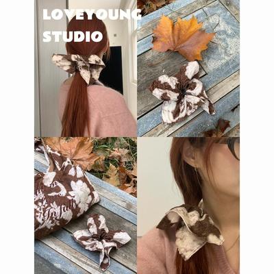 loveyoung 新款 原创手作方形发圈高级感发绳头绳