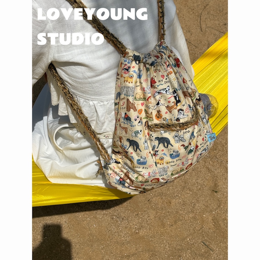 loveyoung原创小狗乐园双肩包