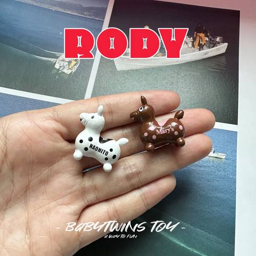 【babytwins】尾单散货 rody小马摆件迷你可爱治愈玩具车载桌摆