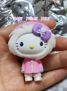 【babytwins】联名 凯蒂冬日梦境 粉棉袄骷髅蝴蝶结 潮玩手办摆件