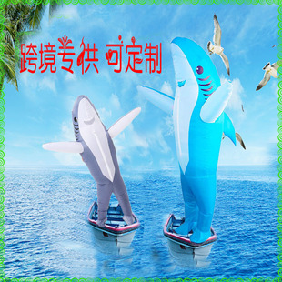 跨境万圣节日派对表演道具cos动物服装扮皮卡丘派大星鲨鱼服