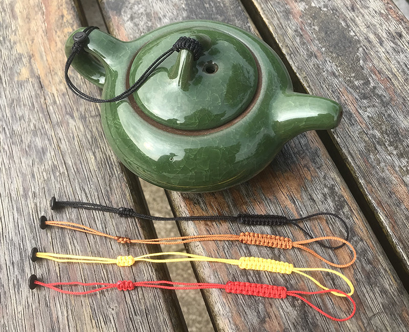 凡之窝首创设计封闭茶壶盖绳功夫茶道绳子紫砂壶盖绳子茶壶系壶绳