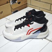 清仓 李宁ABAS097 2男子轻速1.0回弹稳定篮球鞋 44特价 专业比赛鞋