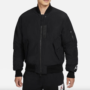 耐克DA9797-010男子JORDAN飞行员立领双面穿棉服外套