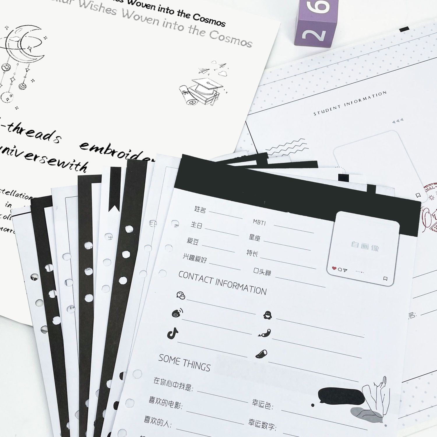 ins風畢業季同學錄高顏值