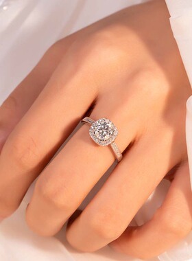 DR方糖钻戒满天星爱心戒指女