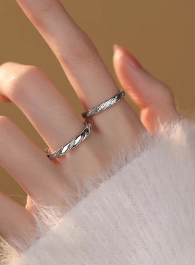 DR情侣对戒莫比乌斯环藤蔓戒指女