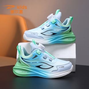 德尔惠童鞋男童儿童鞋子秋冬款潮跑步鞋中大童防水皮面新款运动鞋