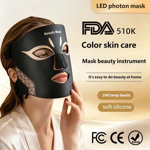 FDAcertified red light beauty mask LED facial beauty device