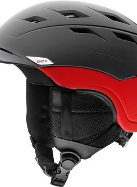 SMITH滑雪头盔BOA黑红色单版双板盔适合头围56-58cm