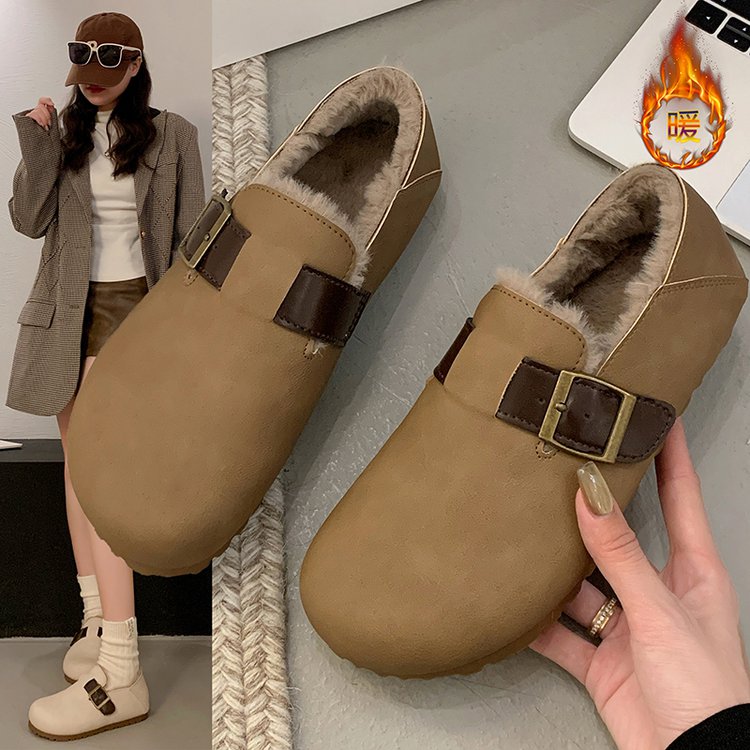 圆头加绒平跟(小于等于1cm)保暖