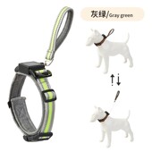 一体式 狗狗外出项圈自动伸缩牵引绳中小型犬宠物遛狗绳出门神器