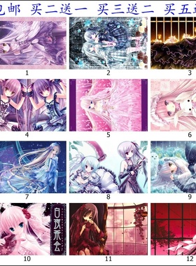 包邮白夜茶会Tinkle萝莉月夜茶会动漫明信片二次元周边多款可选