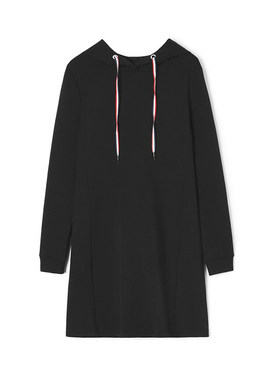 奥莱专柜品牌撤柜正品 YW春装新款 运动休闲风微弹短裙连帽连衣裙