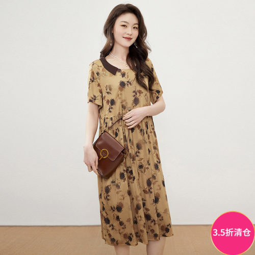 复古套头妈妈装连衣裙