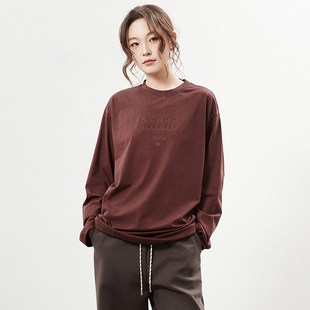 奥莱专柜撤柜正品 深圳南油CV春装2026新款 老钱风简约微弹T恤女