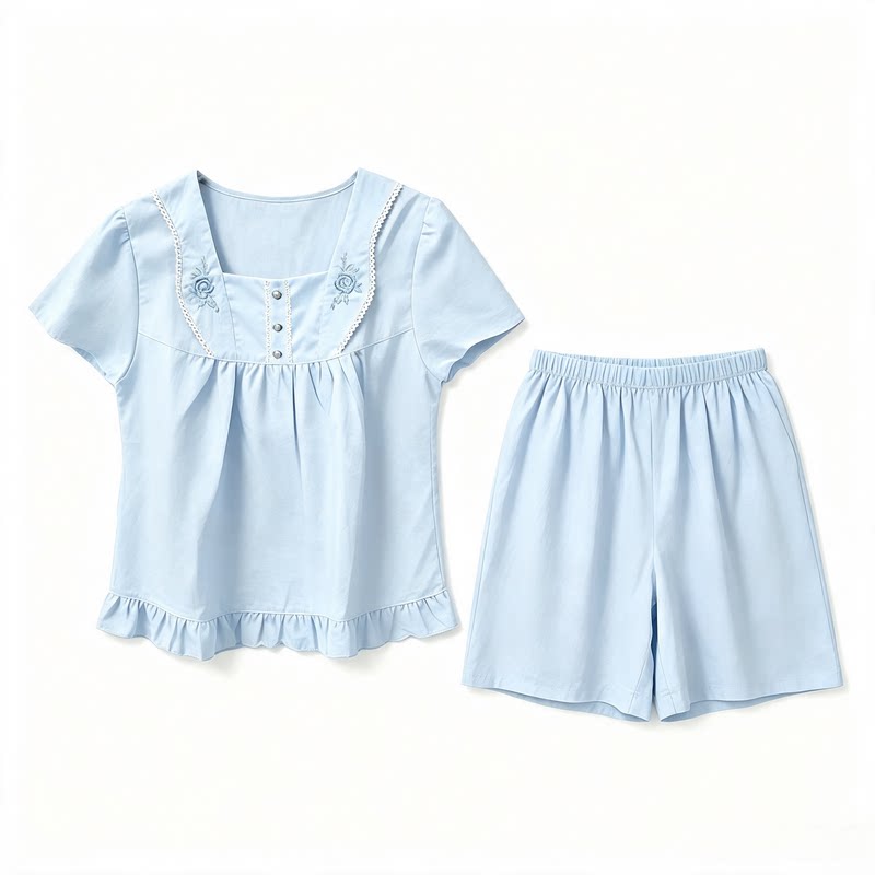 可爱上衣+裤子两件套家居服