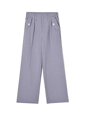 Outlets专柜撤柜正品 KZ春装2026新款高腰直筒长裤遮胯宽休闲裤女