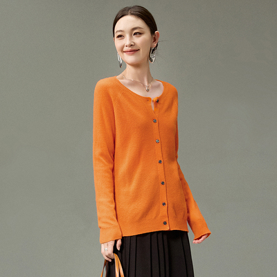 开衫100~羊毛微弹毛衣