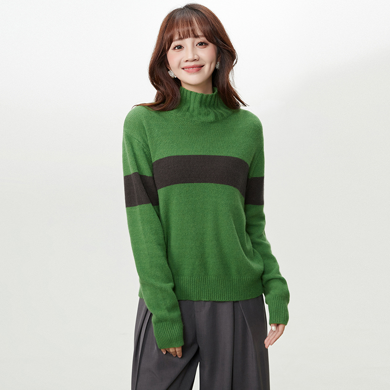 设计感上衣微弹打底毛衣