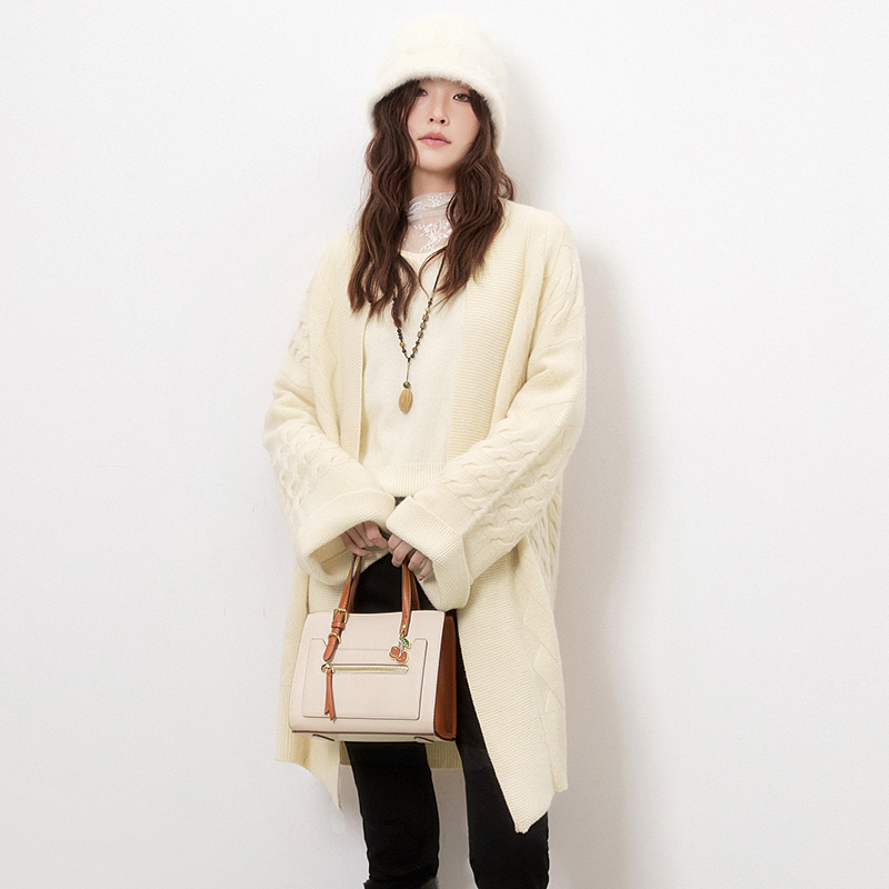 含羊毛开衫上衣高级感毛衣