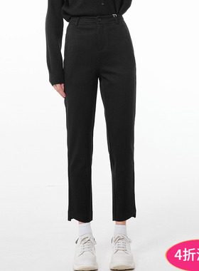 2025年秋装Outlets专柜 ZKZ系列 一粒扣微弹修身细管裤休闲裤女