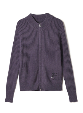 2025年冬装Outlets专柜 GMS系列 洋气修身开衫上衣微弹舒适毛衣女