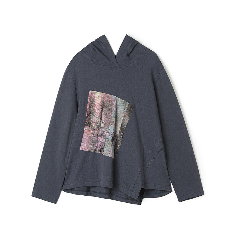 Outlets专柜撤柜正品 KK春装2026新款美式休闲连帽上衣宽松卫衣女