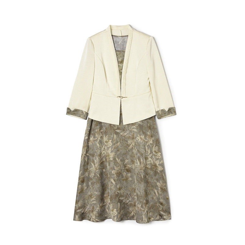 2026年春装Outlets专柜 高端ZW系列 西装外套+无袖中长裙两件套装