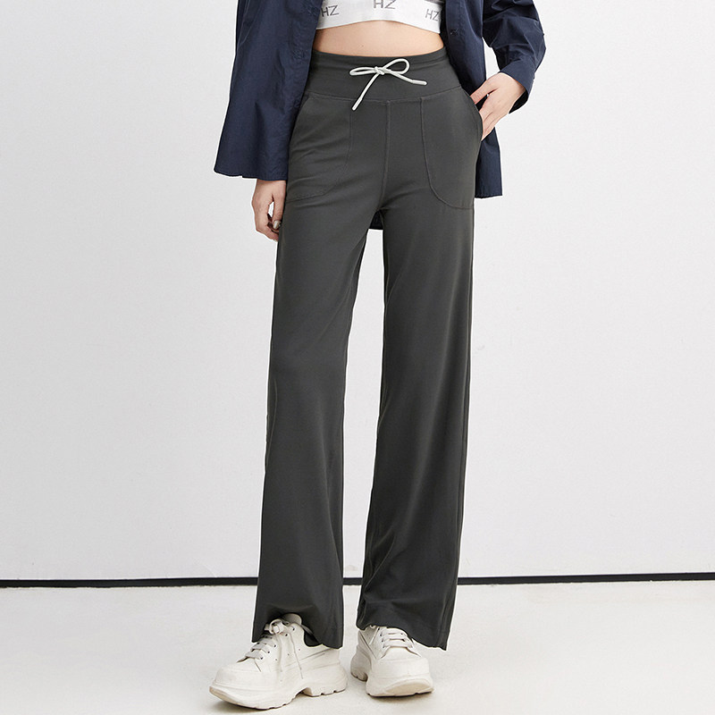 Outlets专柜撤柜正品 AU秋装2025新款运动风长裤高腰微弹休闲裤女