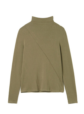 Outlets专柜撤柜正品 LY春装2026新款半高领打底上衣纯色针织衫女