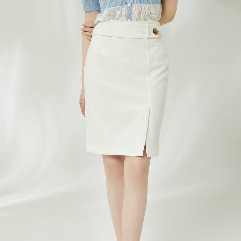 2026年夏装Outlets专柜 高端AH系列优雅气质中裙高级感包臀半身裙